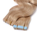 24 Inch Tape in Human Hair Extensions Wavy Thin Long Hair 100g 40pcs/pack Seamless Skin Weft Glue in Body Wave Human Hairpieces with Invisible Double Sided Tape