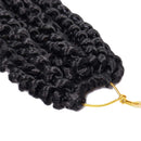 7 Pack 12 Inch Passion Twist Hair Water Wave Synthetic Crochet Braids for Short Passion Twist Braiding Hair Goddess Locs Bohemian Curl Hair Extensions (7Packs, 12Inch, 1