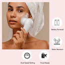 Vanity Planet Raedia Facial Cleansing Brush with 4 Interchangeable Brush Heads – Daily Cleansing |Glowing Skin |Lightweight Skin Brush |Face Exfoliator |Water Resistant (Dusty Pink) Vanity Planet