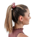 30 Pcs Hair Scrunchies Velvet Hair Chiffon and Linen Satin Elastic Flower Scrunchies Bobbles Soft Hair Ties Ropes Ponytail Holder Hair Accessories, Great for halloween Thanksgiving day and Christmas N-D