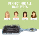 Wet Brush Paddle Detangler with Soft IntelliFlex Bristles, Detangler for All Hair Types - Distressed Wood, Multicolor Wet Brush