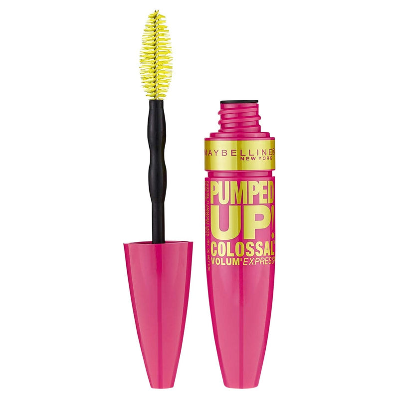 Maybelline New York Volum' Express Pumped Up Colossal Mascara, Washable Glam Black, 0.33 Fl Oz Maybelline New York