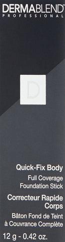 Dermablend Quick-Fix Body Makeup Full Coverage Foundation Stick, Water-Resistant Body Concealer for Imperfections & Tattoos, 0.42 Oz Dermablend