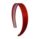 Red 1 Inch Satin Hard Headband Motique Accessories Store