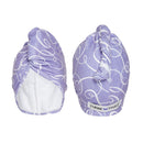 Turbie Twist Microfiber Hair Towel Wrap for Women and Men | 2 Pack | Bathroom Essential Accessories | Quick Dry Hair Turban for Drying Curly, Long & Thick Hair (Purple Signature) Turbie Twist
