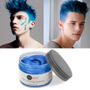 4 Hair Coloring Wax Temporary Hair Clay Pomades 4.23 oz- 4 in 1 Grey Purple Blue Pink - Natural Hair Dye Material Disposable Hair Styling Clay Ash for Cosplay,Halloween,Party VOLLUCK