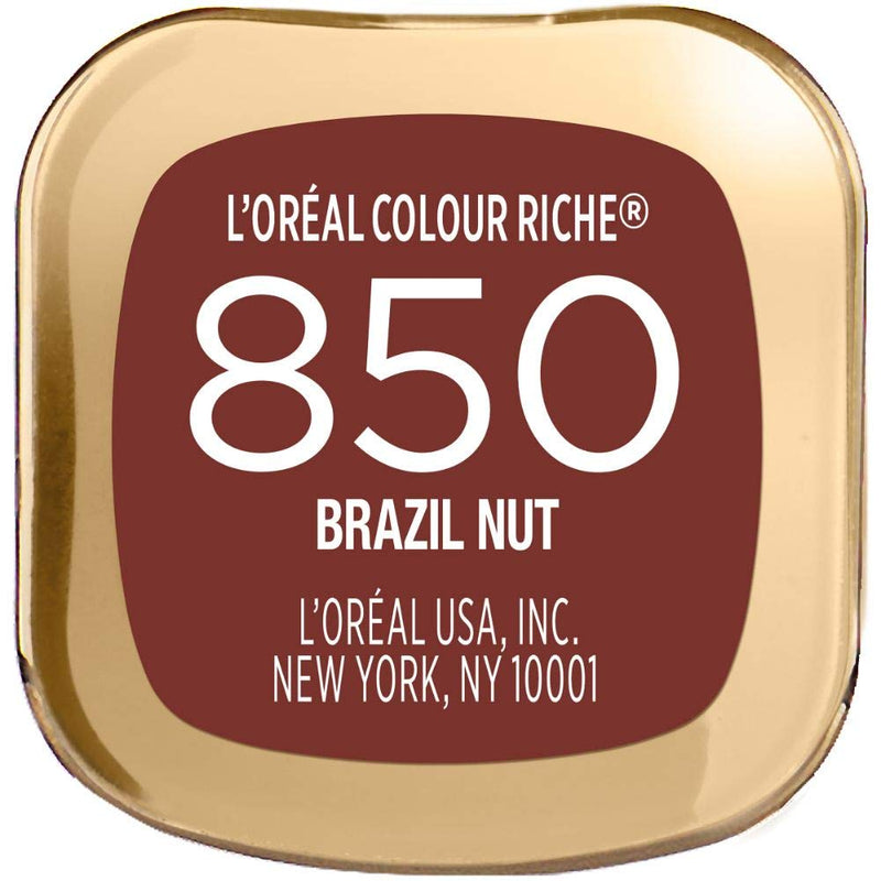 L'Oreal Paris Makeup Colour Riche Original Creamy, Hydrating Satin Lipstick, 850 Brazil Nut, 1 Count L'Oreal Paris