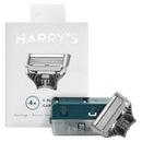 Harry's Razor Blades (1 Pack of 4) in Durable Hinged Water Friendly Travel Case TUHIMO