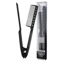 Herstyler Grande Pink Curling Iron and V Comb Straightening Comb (Black) Set HerStyler