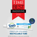 Tom's of Maine Natural Simply White Fluoride Toothpaste, Sweet Mint, 4.7 oz. 3-Pack (Packaging May Vary) Tom's of Maine