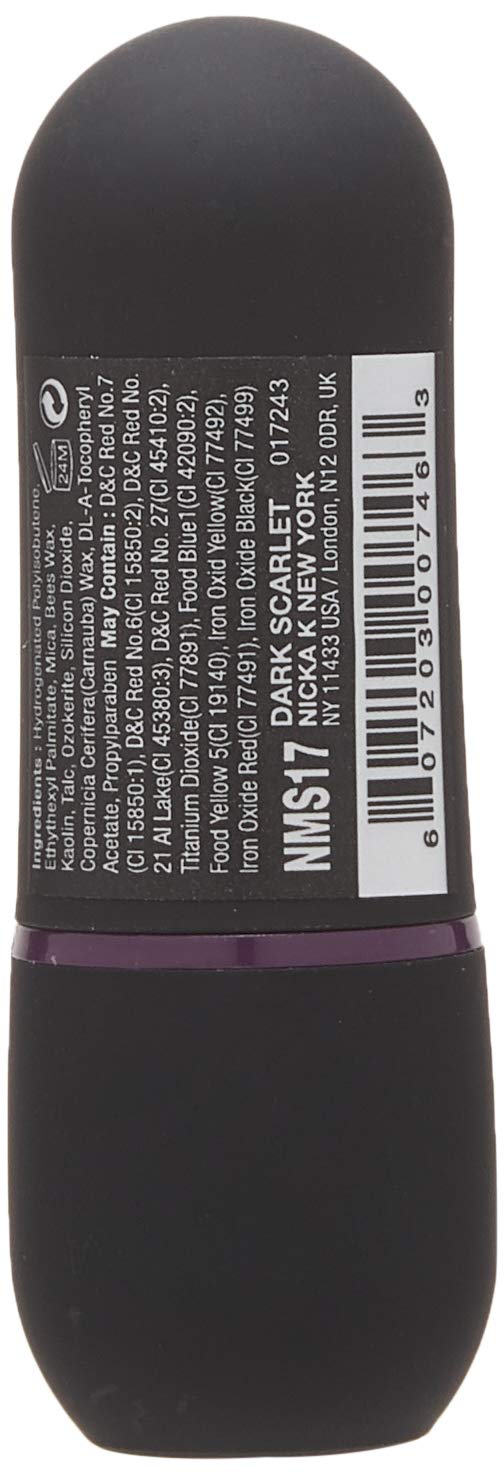 NICKA K Vivid Matte Lipstick NMS17 Dark Scarlet Nicka K