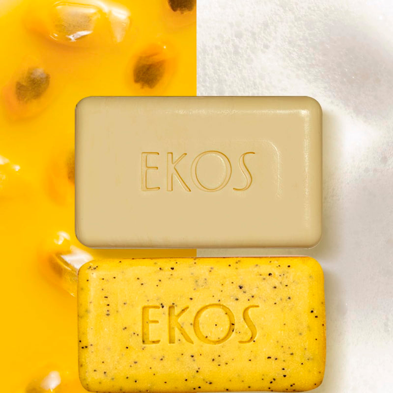 natura - Ekos Maracujá Creamy & Exfoliating Bar Soap Set (4 Pack) - 1 Exfoliating Bar, 3 Creamy Bars - Pure Plant Based Oils - Vegan Skin Care - Brazilian Beauty Secrets - Self Care - 3.5oz (100g) Infinity Warehouse