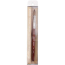 PANA 100% Pure Kolinsky Hair Bristles Acrylic Nail Brush Oval Crimped Shaped Mahogany Wood Handle Professional Salon Quality (Size 14) PANA