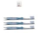 Sofresh Flossing Toothbrush - Adult Size Soft | You Choose Color and Quantity (3, Gray) | Bundle with (1) WELdental Mint Xylitol Dental Floss Travel Size WELdental