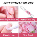 Cuticle Oil Pen for Nail - Lagunamoon Nail Oil for Nail Care & Nail Growth - Nourish, Soothe & Moisturize Damaged Nails - Rose, 5 ml Lagunamoon