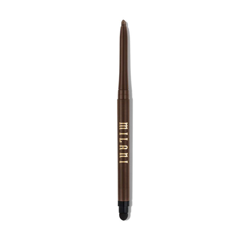 Milani Stay Put Eyeliner - Semi-Sweet (0.01 Ounce) Cruelty-Free Self-Sharpening Eye Pencil with Built-In Smudger - Line & Define Eyes with High Pigment Shades for Long-Lasting Wear Milani