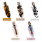 Magicsky 10PCS No Bend Hair Clips for Styling, Acrylic Resin Flat Clip, No Crease Curl Small Pin, Bang Seamless Hair Barrette Tool for Makeup-Hairstyle Accessories for Women Girls, Leopard White Black Magicsky