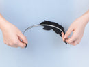 Alilang 1920s Black Beaded Leaf Flapper Headband Alilang