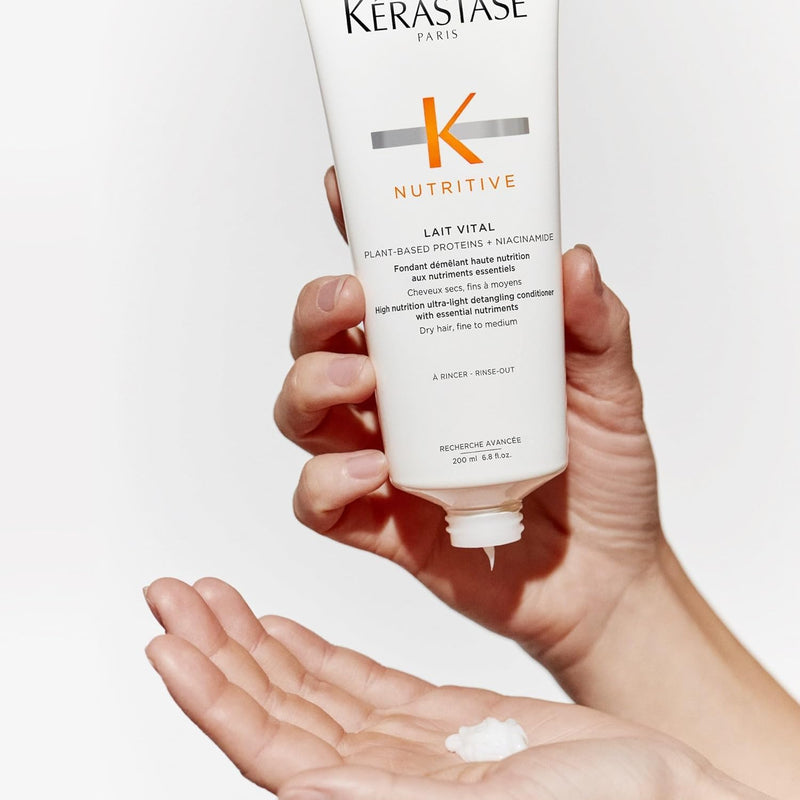 Kerastase Nutritive Lait Vital Hydrating Conditioner | Adds Moisture, Shine, and Nourishment | Smoothing and Softening Deep Conditioner | With Niacinamide | For Fine to Medium Dry Hair Infinity Warehouse