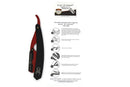 Barber Straight Razor, Professional Barber Straight Edge Razor - Barber Razor Compatible with Straight Razor Edge for Barber by Black Widow (1.5mm) (Red and Matte Black) Black Widow Executive Brand Razor Store