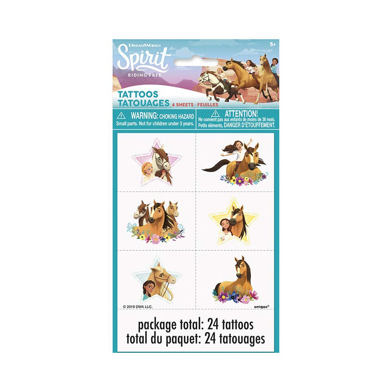 Unique Spirit Riding Free Tattoos, 24 Ct., Multicolor Unique