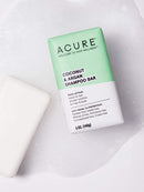 Acure Coconut & Argan Shampoo Bar, 100% Vegan, Performance Driven Body & Hair Care, All-In-One shower Solution, Palm Oil Free, 5 Oz Acure