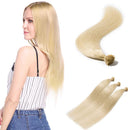 100 Strands/Pack I Tip Remy Human Hair Extensions Pre Bonded Keratin Stick In Hair Extensions Cold Fusion Hair Piece For Women Long Straight
