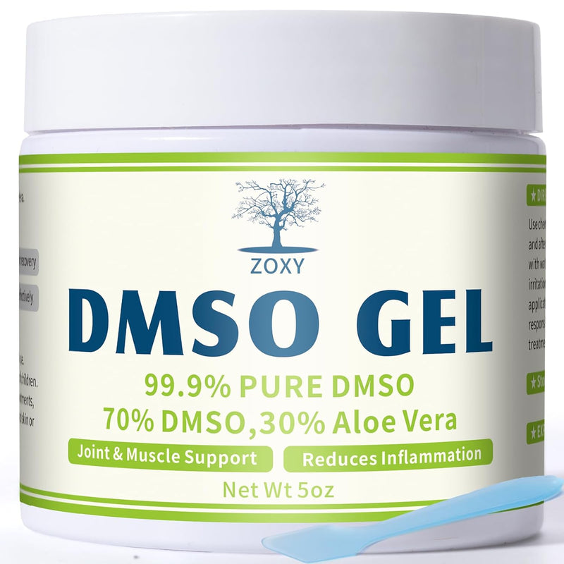 ZOXY DMSO Gel with Aloe Vera, 99.9% Pure, Support Joint and Muscle, Low Odor, Quickly Absorbed, Non-Greasy, 4 oz Infinity Warehouse