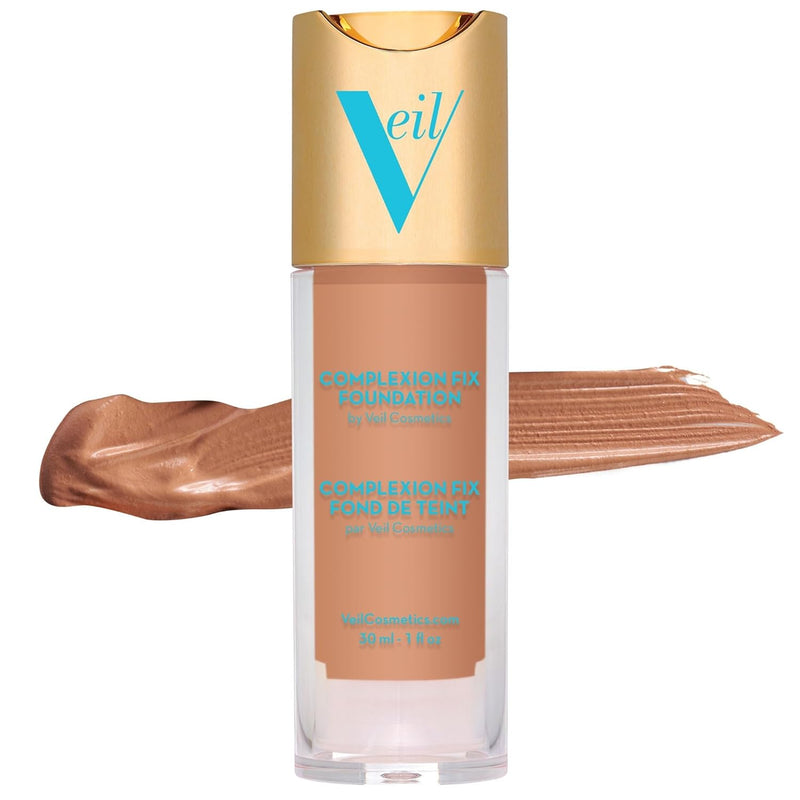 Veil Cosmetics Complexion Fix Liquid Foundation – Buildable Coverage – Water-Resistant, Hypoallergenic, Oil-Free, Cruelty-Free & Vegan – Lightweight & Brightening – Long Lasting (2N Light Neutral) Infinity Warehouse