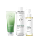 Anua Heartleaf Cleansing Oil & Deep Cleansing Foam & Soothing Toner, Pore Control, Gentle Korean Skincare Infinity Warehouse