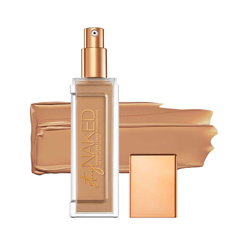 Urban Decay Stay Naked Weightless Liquid Foundation, 40WO - Buildable Coverage with No Caking - Matte Finish Lasts Up To 24 Hours - Waterproof & Sweatproof - 1.0 oz URBAN DECAY Store