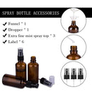 2oz Amber Glass Spray Bottles for Essential Oils, Small Empty Spray Bottle, Fine Mist Spray, Set of 3 hmaimas