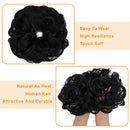 Messy Bun Hair Piece for Women Thick Updo Scrunchies Hair Extension Ponytail Hair Accessories Platinum Blonde OMGREAT