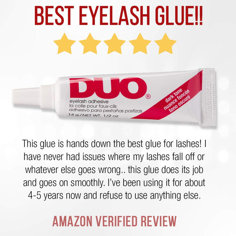 DUO Striplash Adhesive Dark Tone for False Strip Eyelash, 0.5 oz, 1-Pack Duo