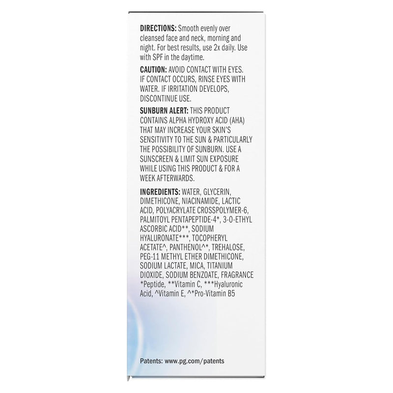 Olay Super Serum - Niacinamide, Vitamin C & E, Collagen Peptide, AHA - 5-in-1 Skin Care Benefits for Face - Healthy Glow, Brightening, Hydrating, Smoothing, Firming, Evens Tone, Anti-Aging, 1.7 Oz Infinity Warehouse