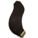 GOO GOO 16inch Tape in Hair Extensions Human Hair Dark Brown Silky Straight Remy Hair Extensions Tape in Natural Hair Extensions 50g 20pcs GOO GOO