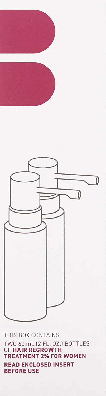 BosleyMD Women's 2% Minoxidil Treatement for Hair Loss and Hair Regrowth, Extra Strength Topical Solution, 2 fl oz (2 Pack) martinandmark.com