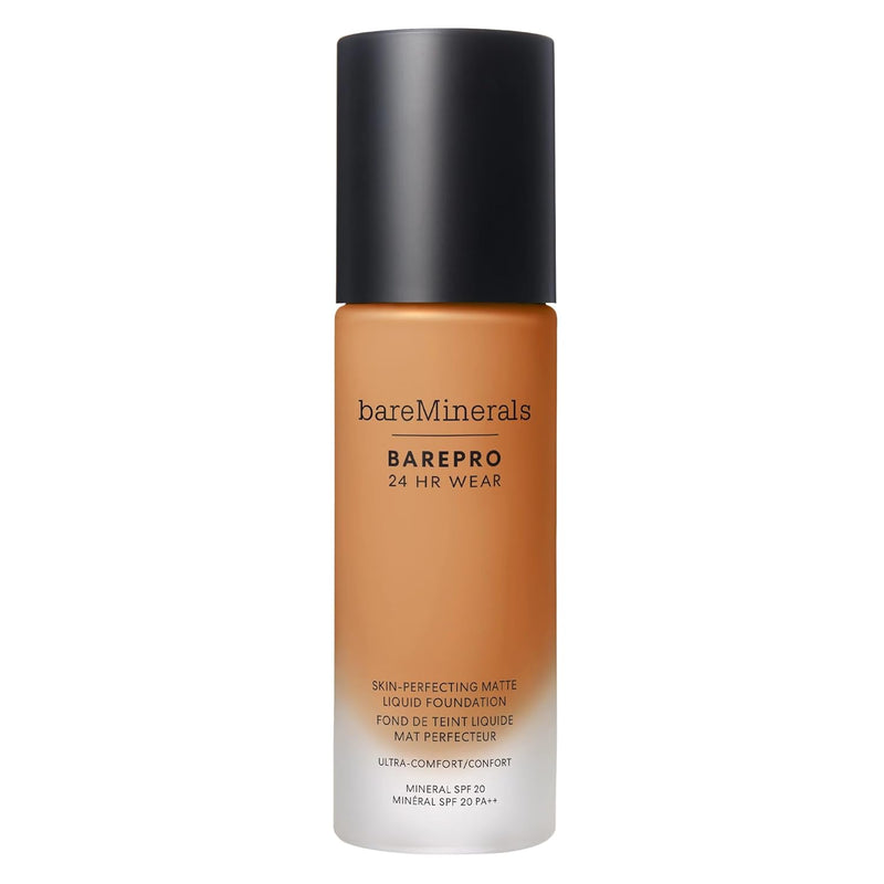 bareMinerals Barepro Performance Wear Liquid Foundation SPF 20, Breathable Makeup for Face, Full Coverage, 24HR Wear, Natural Matte Finish, Vegan Infinity Warehouse