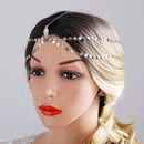 Yean Head Chain Bohemian Hair Jewelry Headpiece Forehead Band Festival Hair Headband Accessories for Women and Girls (Silver) Yean