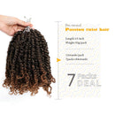 Ombre Pre-twisted Passion Twist Hair 10inch 7 Pack Pre-looped Passion Twist Crochet Hair T30 Color 12 strands/pack Easy to Install Crochet Braids Weave Master Store