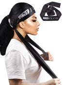 Satin Edge Laying Scarf Wrap for Hair Wig Wrap Grip Band 58 X 3 Inches for Women Lace Frontal Wigs Makeup Facial Sport Yoga (1pcs) Bevisun