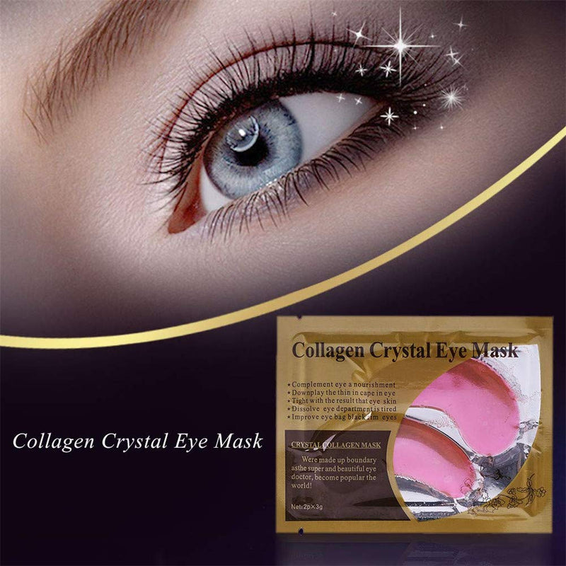 Adofect 30 Pairs Pink Collagen Under Eye Mask Anti-Aging Hyaluronic Acid Eye Patches for Moisturizing & Reducing Dark Circles, Luxury Gift for Women and Men, Pink Adofect Store