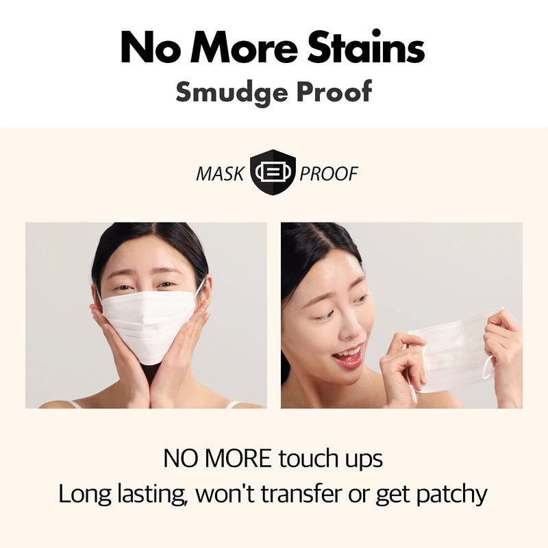 AEKYUNG LUNA 50-Hours Conceal Fixing Cushion Foundation Refill Included, Full Coverage SPF 50+ Korean Makeup