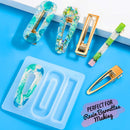 50 PCS Hair Clips for Silicone Resin Molds, LEOBRO 3 Patterns Gold Metal Hair Barrettes, for Making Acrylic Resin Hair Clips, DIY Hair Clips, Epoxy Resin Barrettes LEOBRO Store