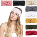 DRESHOW 8 Pack Headbands for Women Yoga Hairbands Vintage Criss Cross Knot Head Wrap DRESHOW
