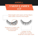 Ardell False Lashes, Naked Lashes 421 with Invisiband, 4 pairs Ardell Store