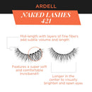 Ardell False Lashes, Naked Lashes 421 with Invisiband, 4 pairs Ardell