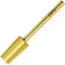 Premium Pana 3/32" Tapered Barrel Carbide Nail Bit -For Electric Dremel Drill Machine, Nail Art Design, Manicure, Pedicure, Nail File, Cuticle Clean etc. (Fine Grit- Gold) PANA