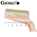 Giorgio G49 & G30 Large 5.75 Inch Hair Detangling Comb, Wide Teeth for Thick Curly Wavy Hair. Long Hair Detangler Comb For Wet and Dry. Handmade, Saw-Cut, Hand Polished, 2 Pack Ivory/Tortoiseshell GIORGIO
