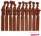 Hair Ties - No Crease Ponytail Holders BROWN (Available in Lots of Pack Quantities) Ouchless Elastic Styling Accessories Pony Tail Holder Ribbon Bands - By Kenz Laurenz (20 Pack) Kenz Laurenz